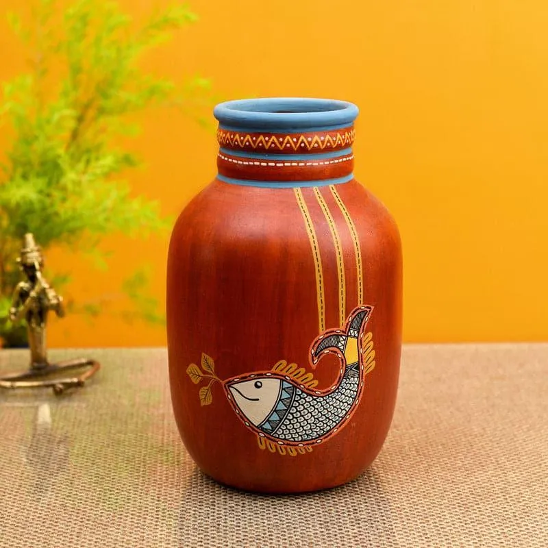 Kishore Tribal Terracotta Vase media 1