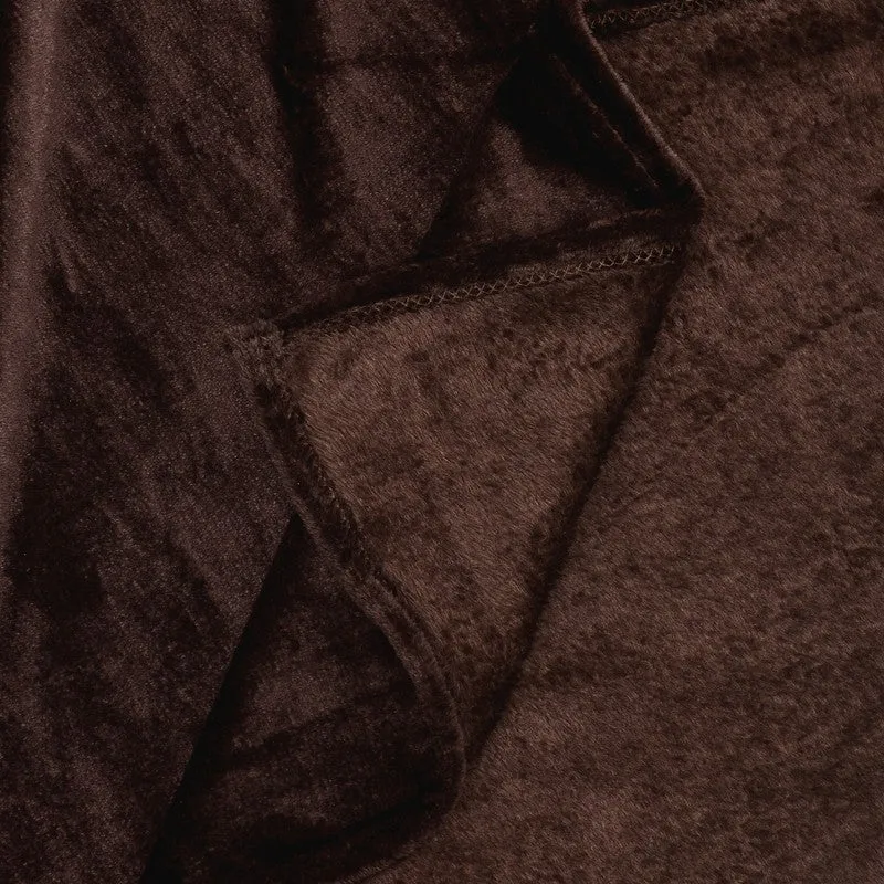 VelvetDream Woolen Bedsheet (Dark Brown) - 150 GSM media 8