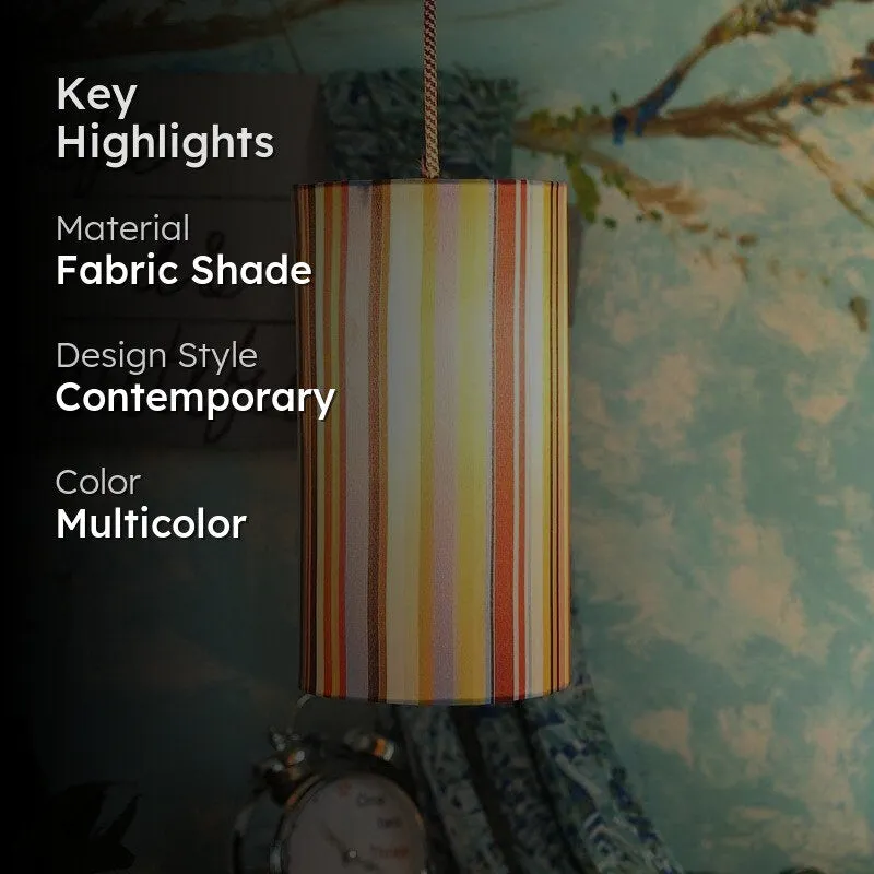 Multiway Stripe Fabric Ceiling Lamp media 2
