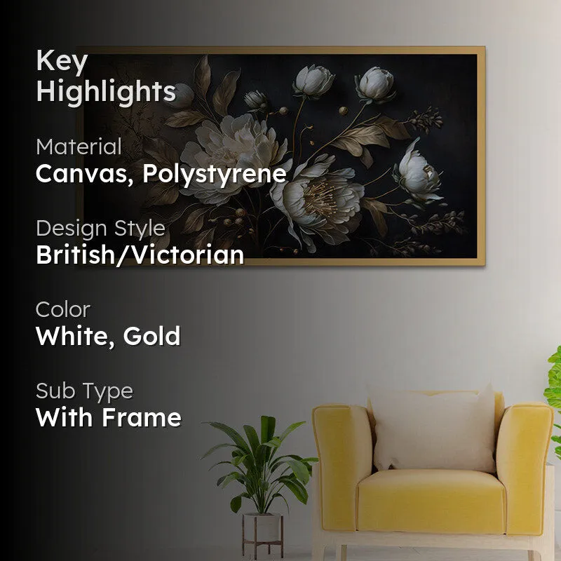 Ellerslee Floral Wall Painting With Frame media 2