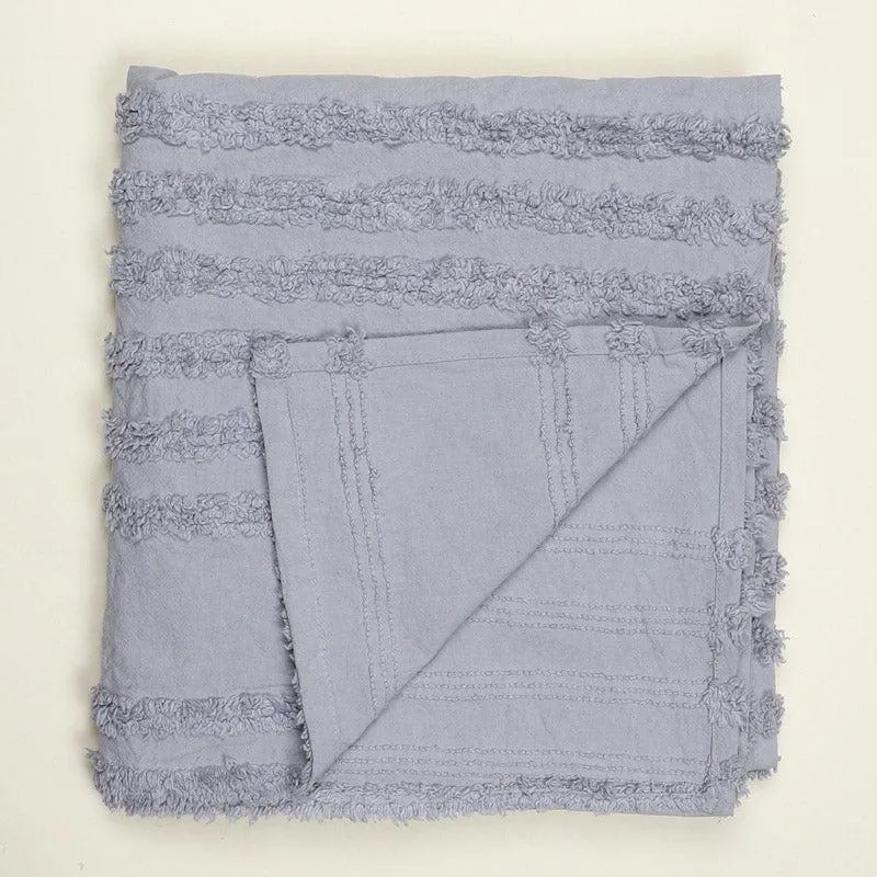 Nishtha Cotton Throw - Light Grey media 5
