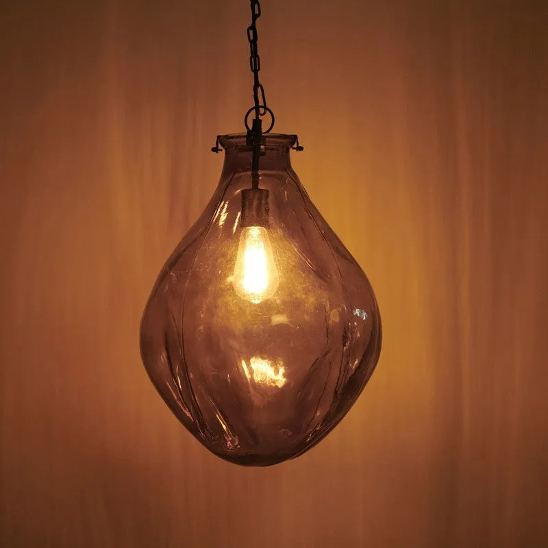 Orange Tree Sogu Black Glass Ceiling Lamp media 3