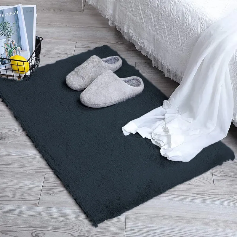 Ruffle Luxe Bath Mat - Charcoal media 3