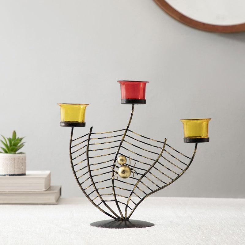 Virella Metal Tea Light Candle Holder