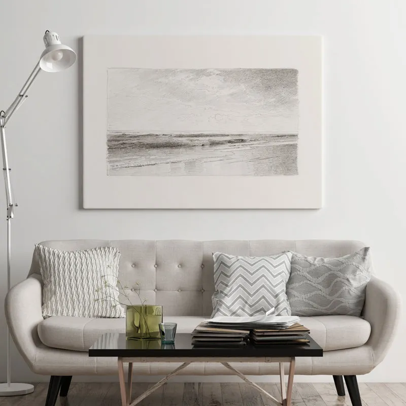 Monotone Waves Wood Wall Art media 3