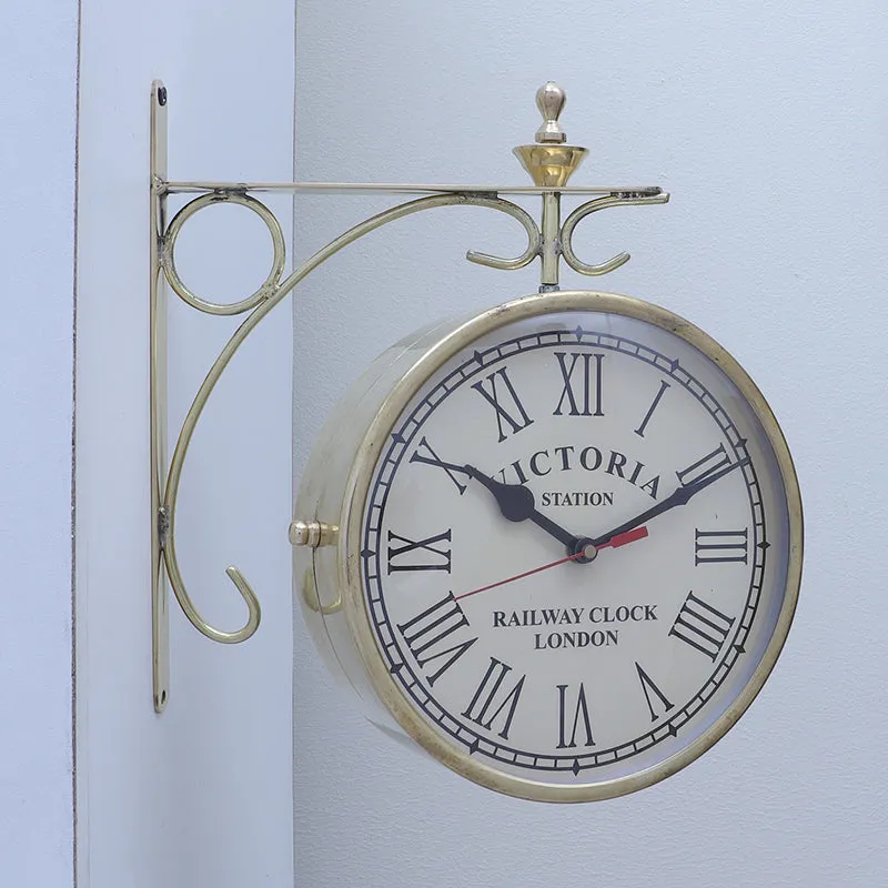 The Grand Dial Brass Wall Clock media 3