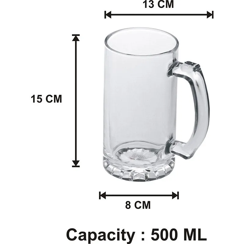 Herio Beer Mug (500 ML) - Set Of Six media 6