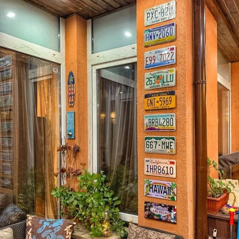 Volkswagen White & Red Van Metal Wall Accent media 5