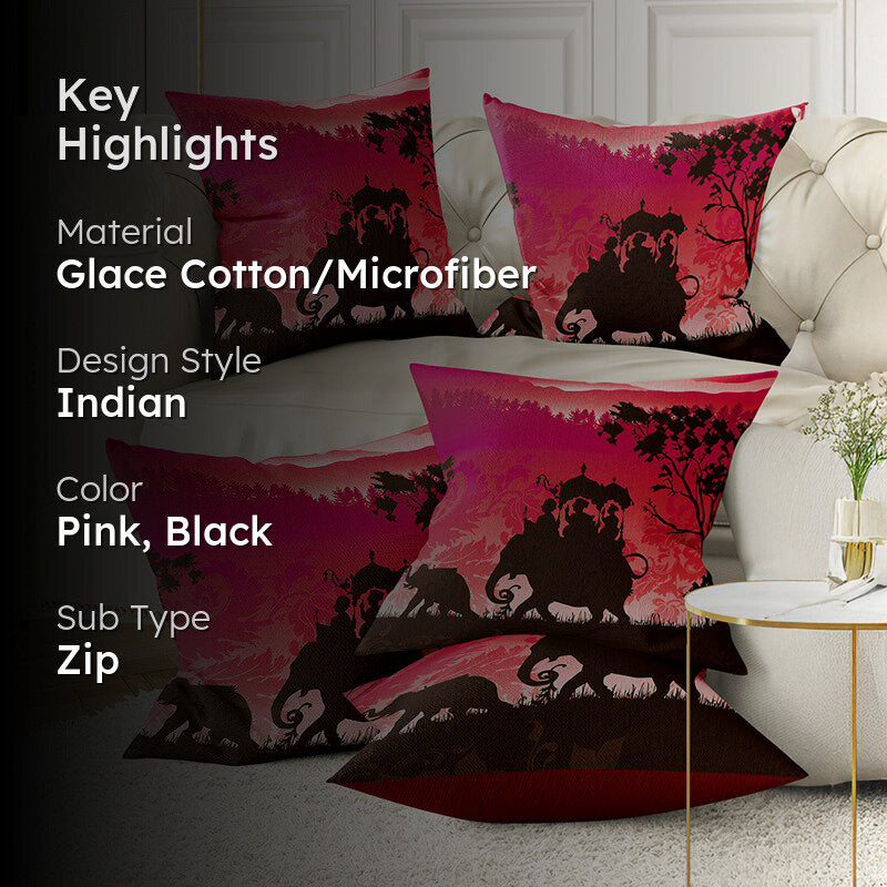 Aldric Printed Cushion Cover Set - Set Of Five media 2