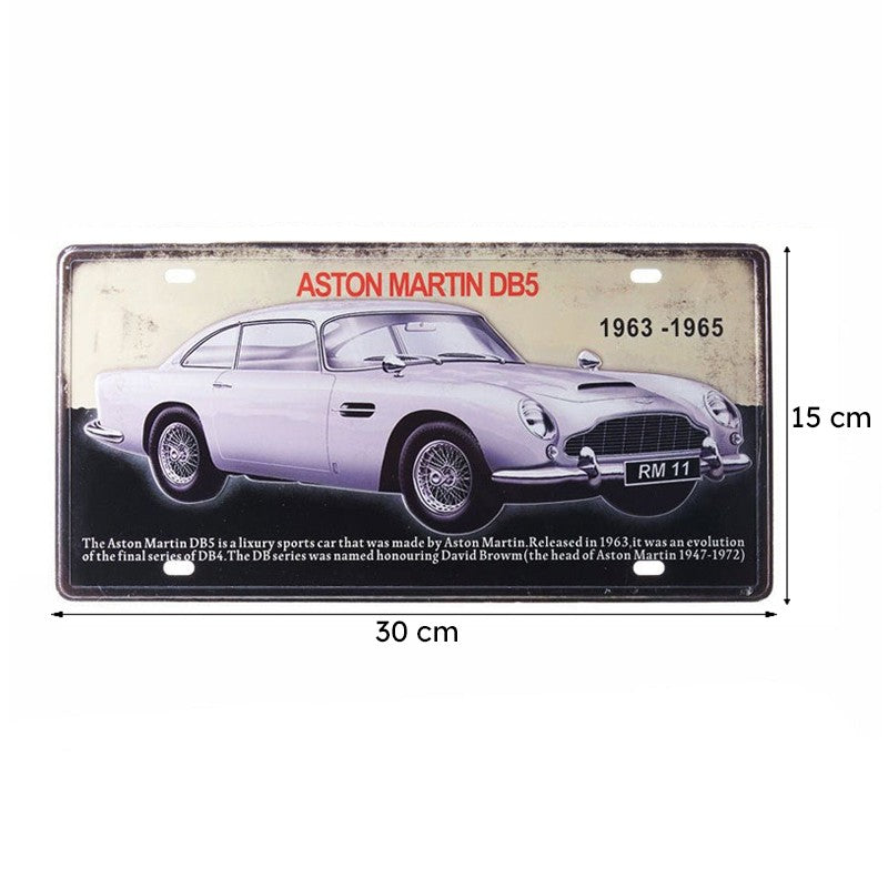 Aston Martin Db5 Sign Plate Metal Wall Accent media 9