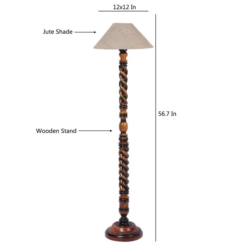 Majestic Aura Floor Lamp (Beige) media 8