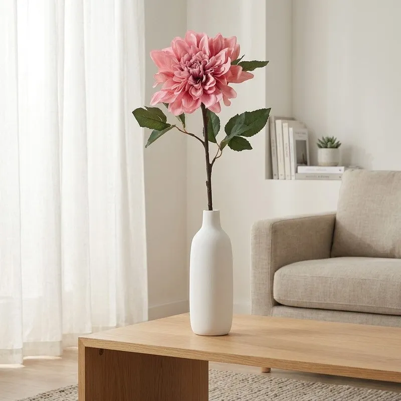 Dahlia Dark Artificial Flower Stem - Pink media 1