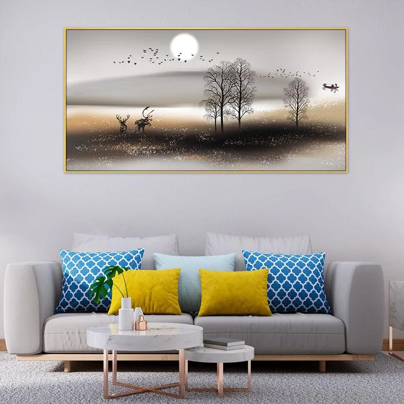 Blakesley Scape Wall Painting With Frame media 3
