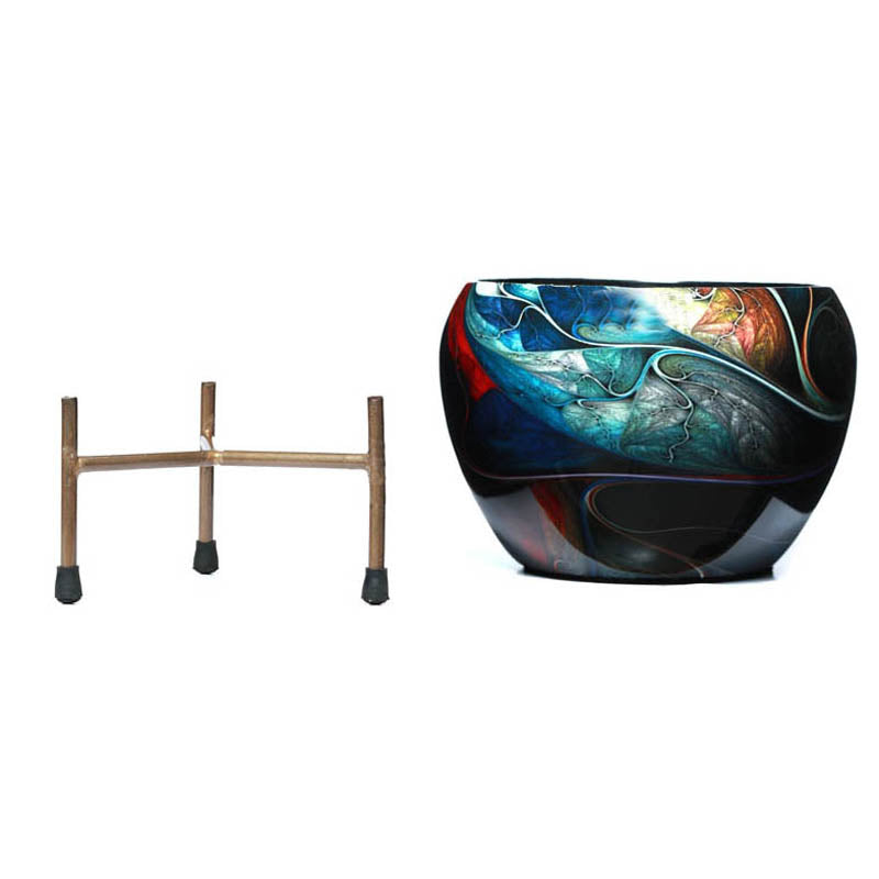 Glaze Glam Handcrafted Planter With Stand - Four Piece Set media 10