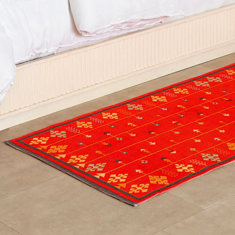Selric Cotton Runner Rug - Pink media 5