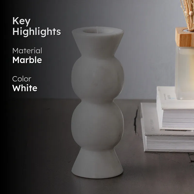 Marmi Light Marble Candle Holder media 2