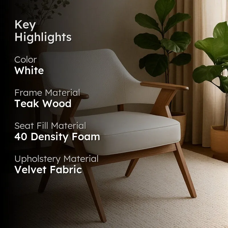 Steve Accent Chair - White media 2