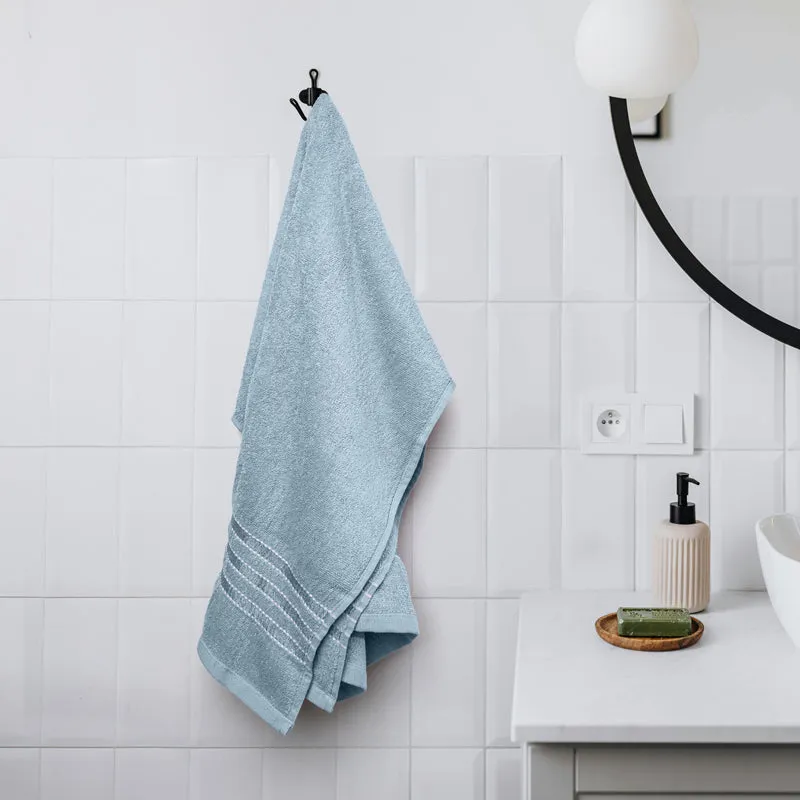 Micro Cotton LuxeDry Comfort Solid Bath Towel - Ice Blue media 1