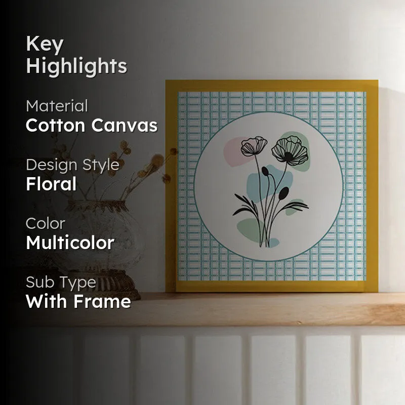 Petal Pastels Wall Art with Gold Frame media 2