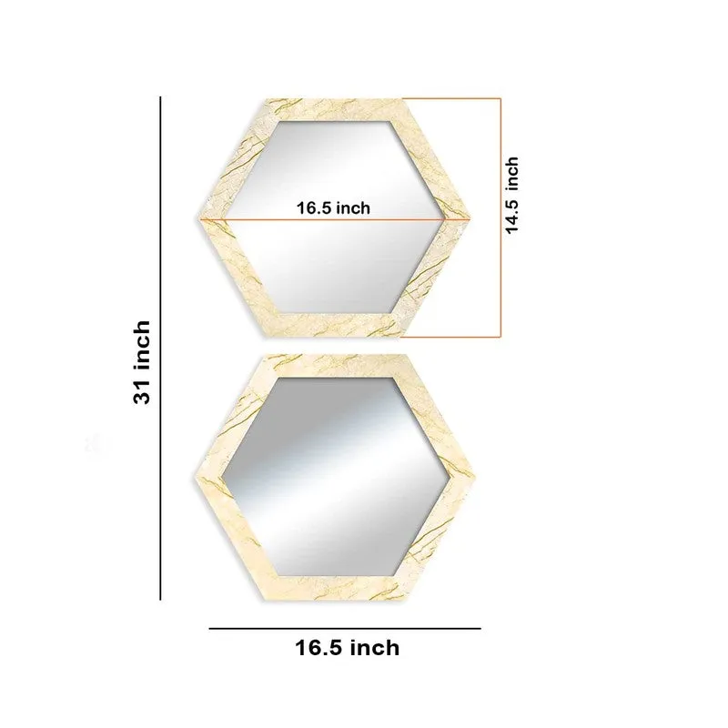 Monotri Wall Mirror With PVC Frame - Set Of Two media 5