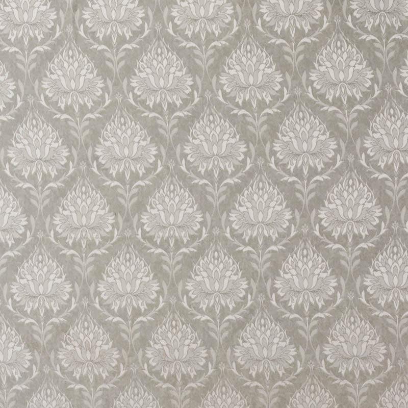 European Baroque Floral Single Curtain (Grey) media 4