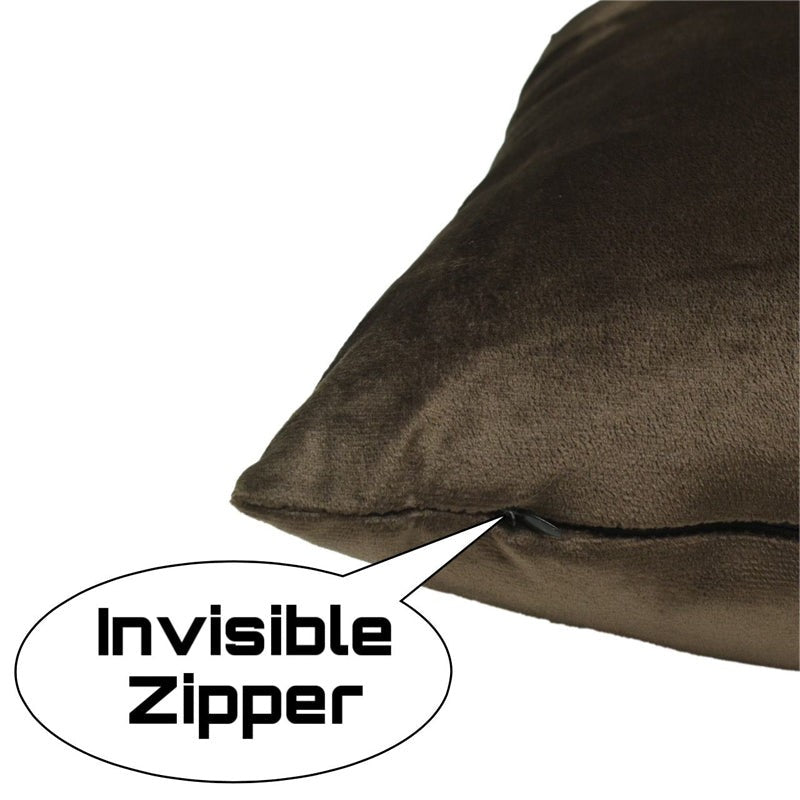 Vintara Velvet Cushion Cover (Brown) - Set Of Five media 6