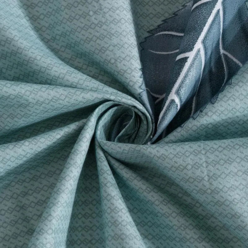 Agira Printed Cotton Bedsheet (Blue) - 200 TC media 6