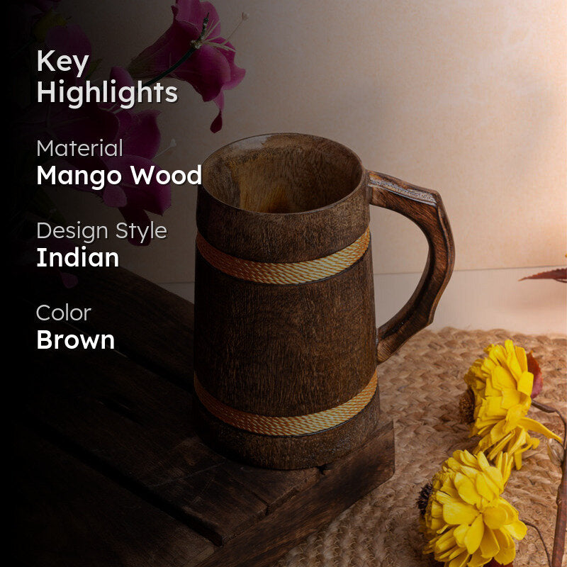 Naro Wood Coffee Mug - 850 mL media 2