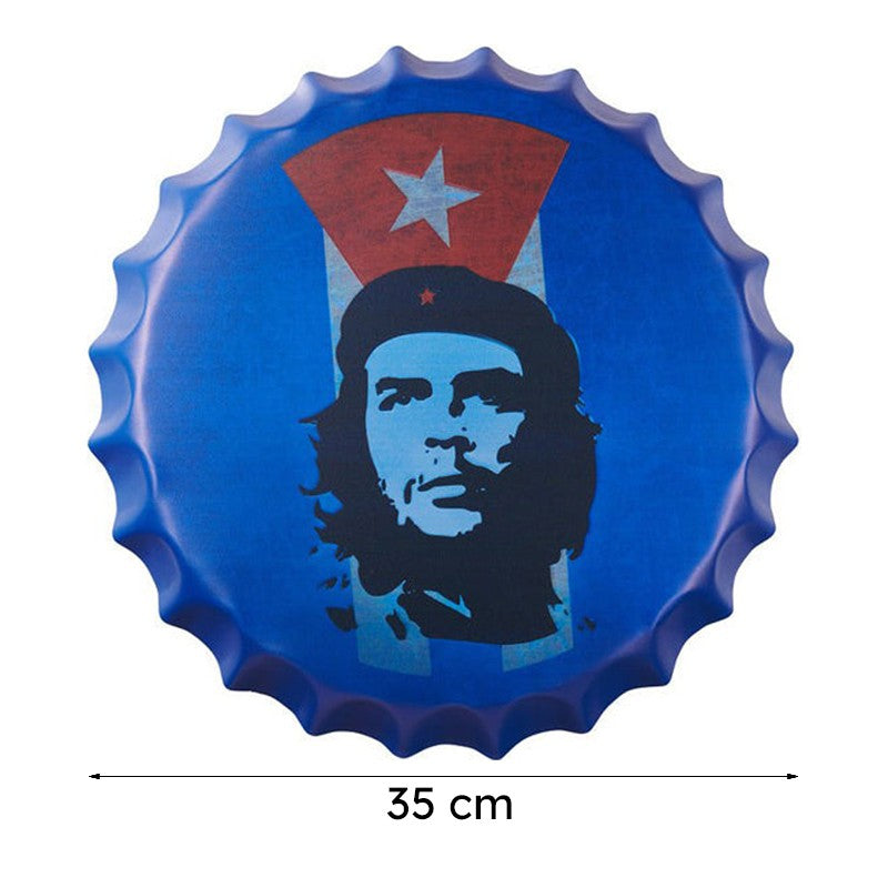 Che Guevara Blue Bottle Cap Metal Wall Accent media 9
