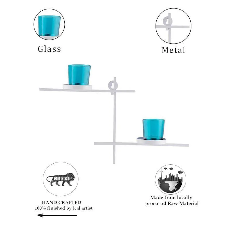 Terra Luminaire Votive Duo (Turquoise) - Set Of Two media 5