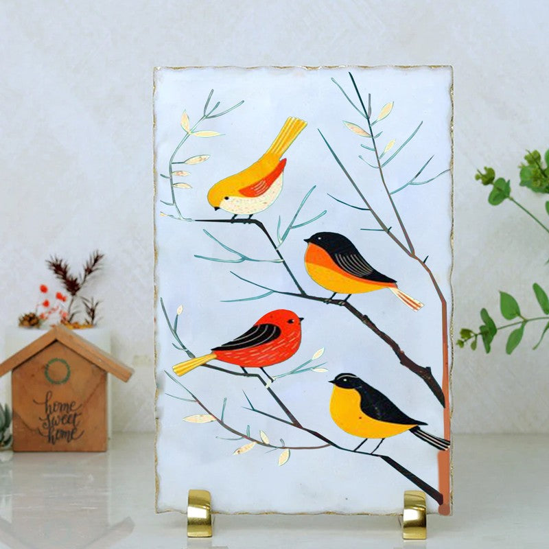 Songbirds on Branchline Marble Showpiece