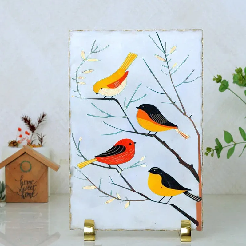 Songbirds on Branchline Marble Showpiece media 1