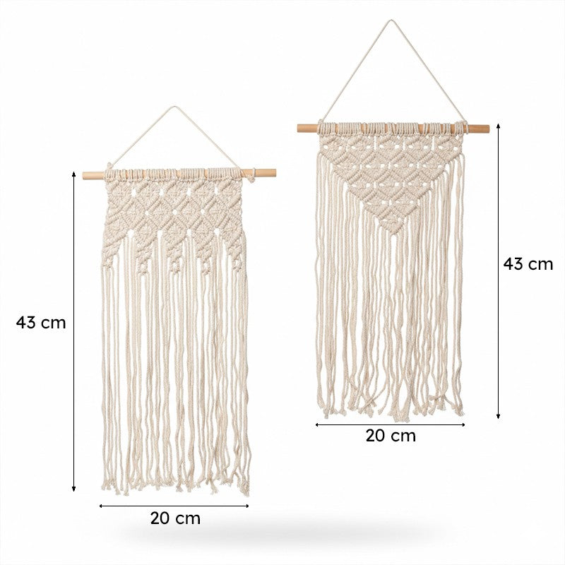 Myrna Macrame Wall Accent - Set Of Two media 6