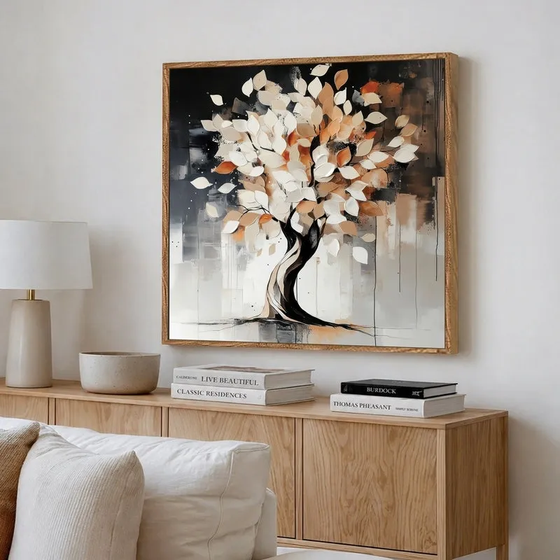 Tree Essence Canvas Wall Art With Frame media 4