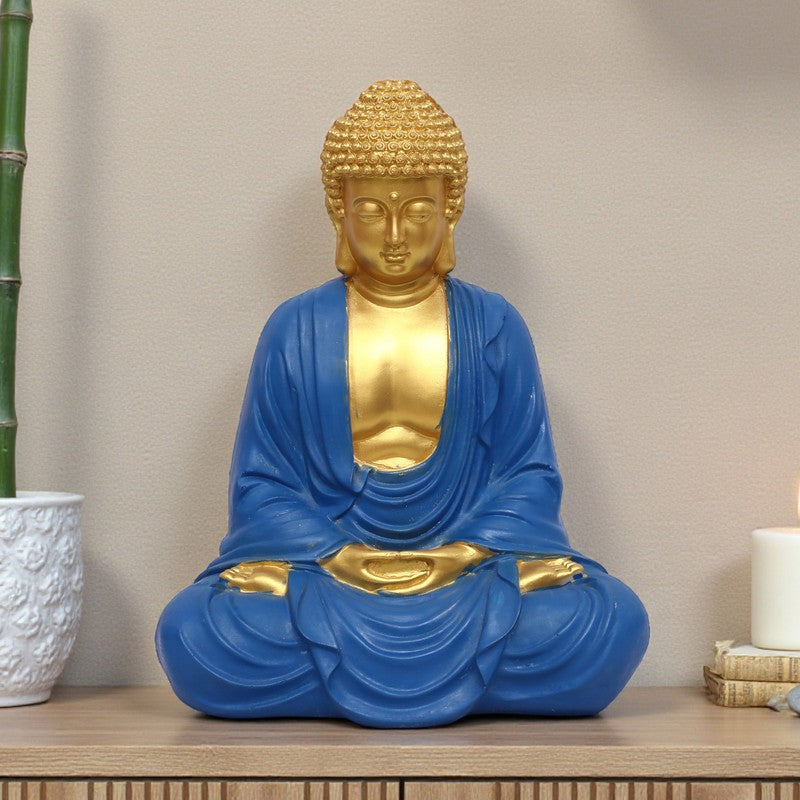 Celesto Enlightened Buddha Polyresin Idol