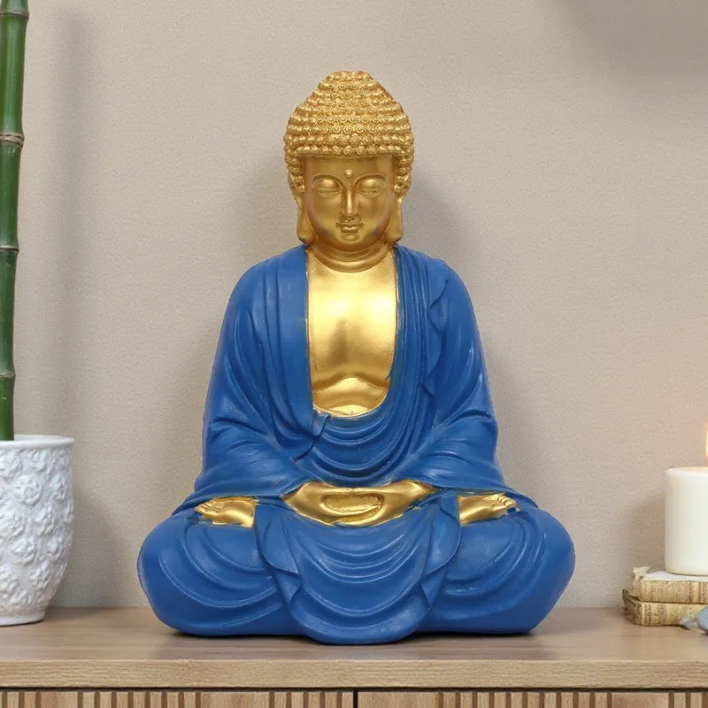 Celesto Enlightened Buddha Polyresin Idol media 1