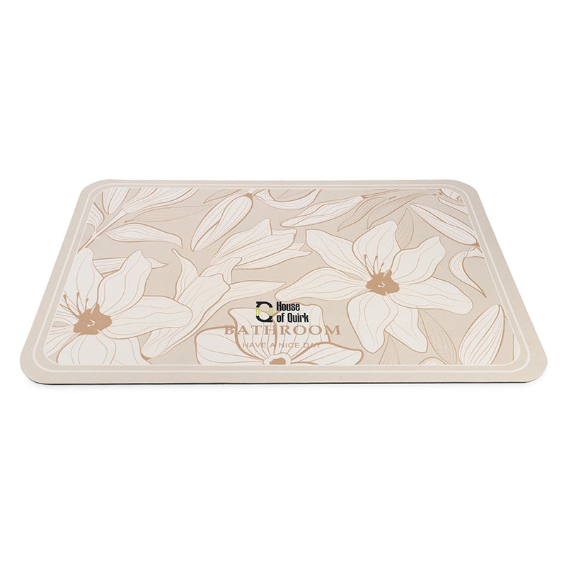 Magnolia Mist Rubber Bath Mat - Beige media 7