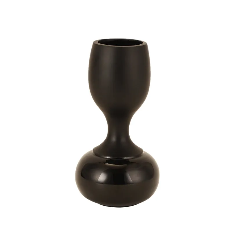 Blaise Enamel Vase - Black media 3