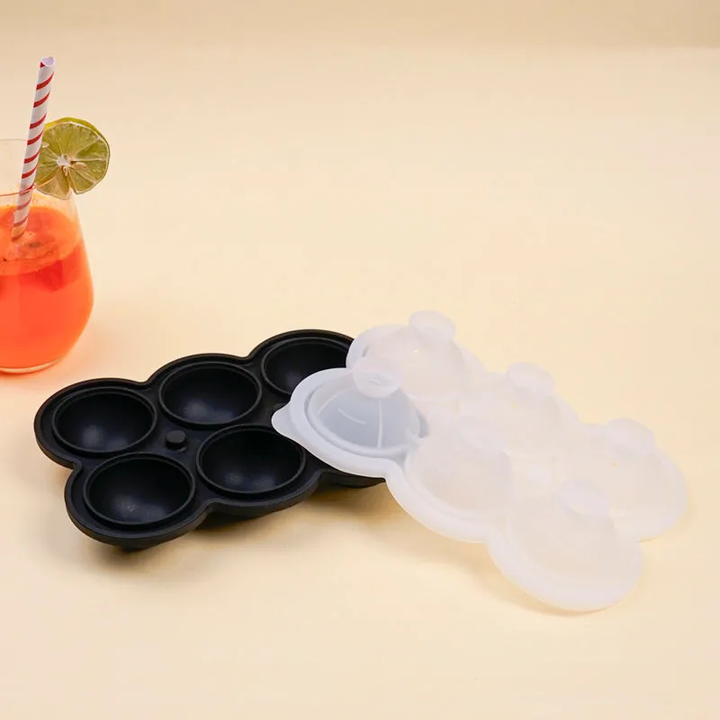 Frost Silicone 4-Cube Ice Mould - Black media 1