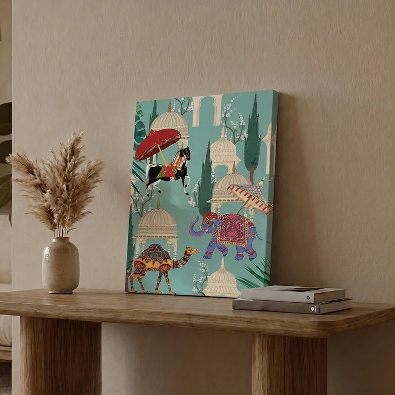 Raja Mahal Canvas Wall Painting media 1