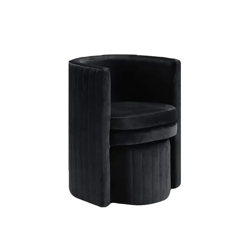 Arvella Neem Wood Accent Chair (Black) - Two Piece Set media 6