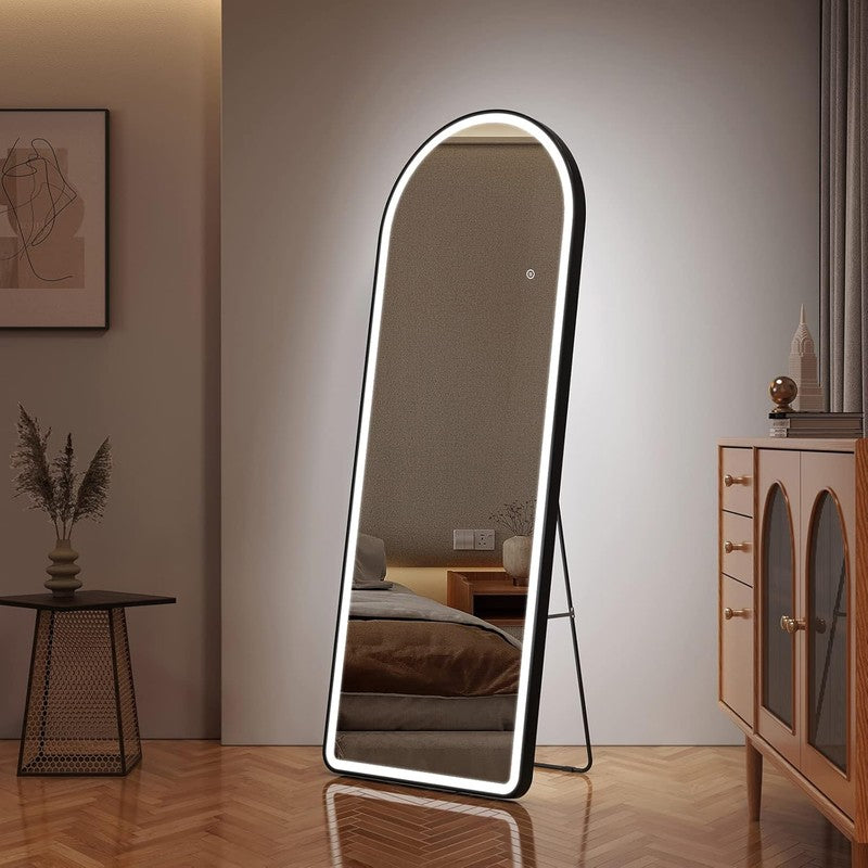 Lumina Arch Floor Mirror - Black media 3