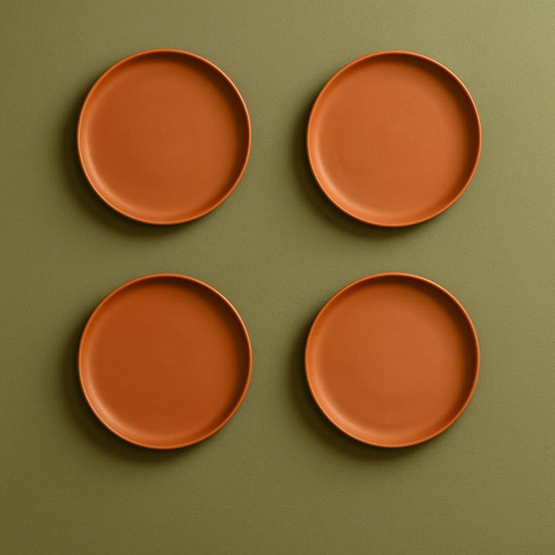 Terrya Handcrafted Terracotta Wall Plate - Set Of Four media 5
