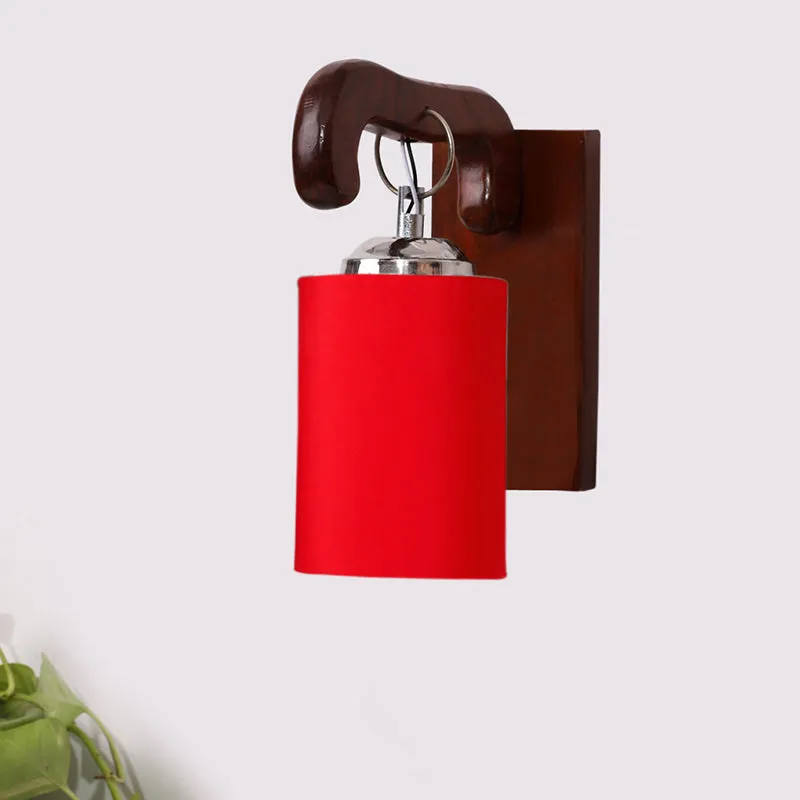 Klarion Wooden Wall Lamp - Red media 3