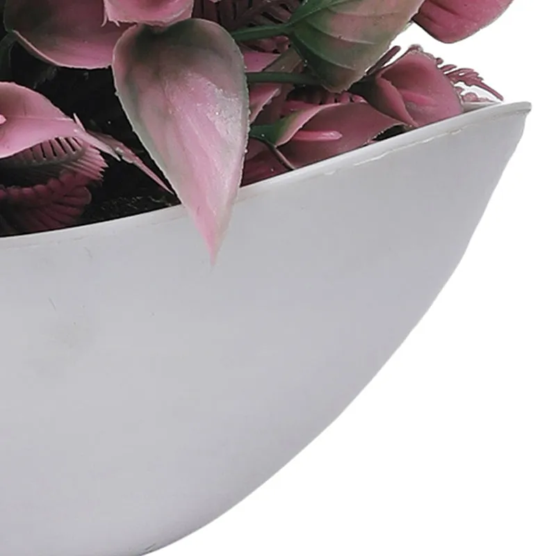 Harina Artificial Plant With Black Plastic Pot - Pink media 3