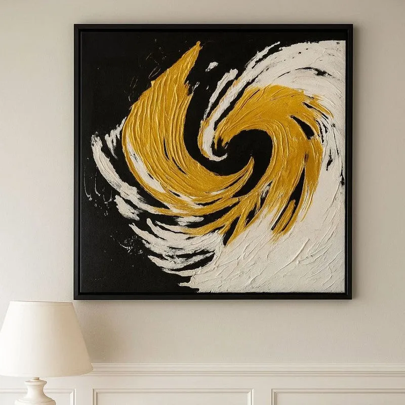Whisper Lines Handmade Canvas Wall Painting media 11