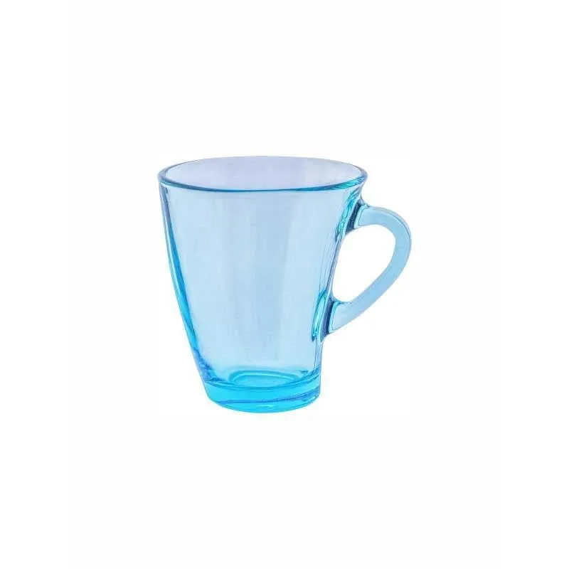 Pasabahce Glass Tea Cup (170 mL Each) /Blue)- Set of Six media 4