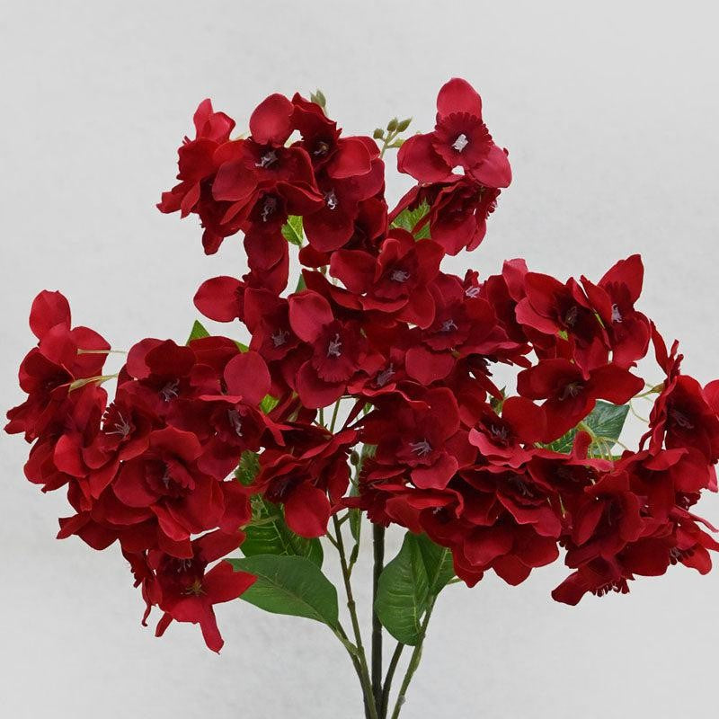 Faux Everlasting Daffodil Flower Stick - Maroon media 3