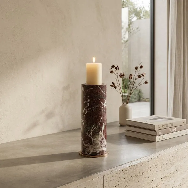 Elysian Wick Marble Candle Holder media 1