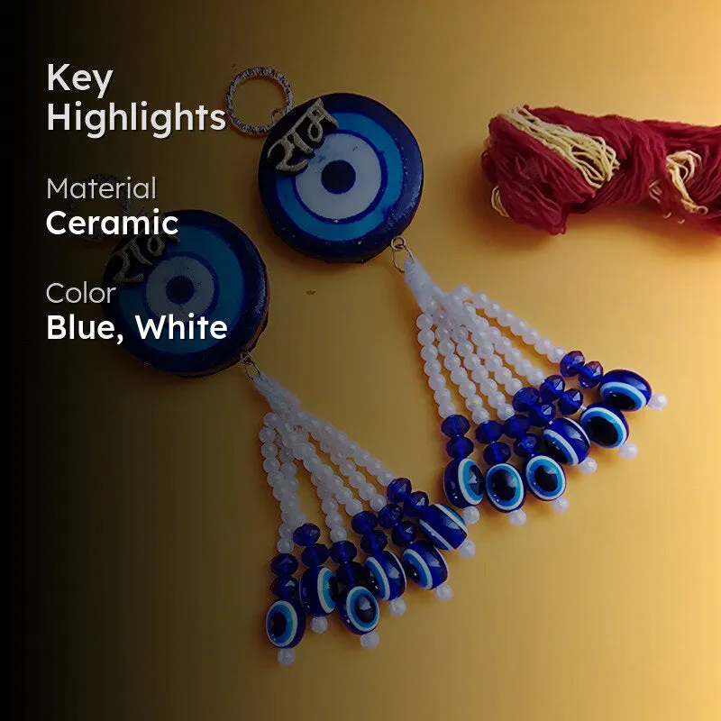 Evil Eye Handcrafted Latkan - Set Of Two media 2